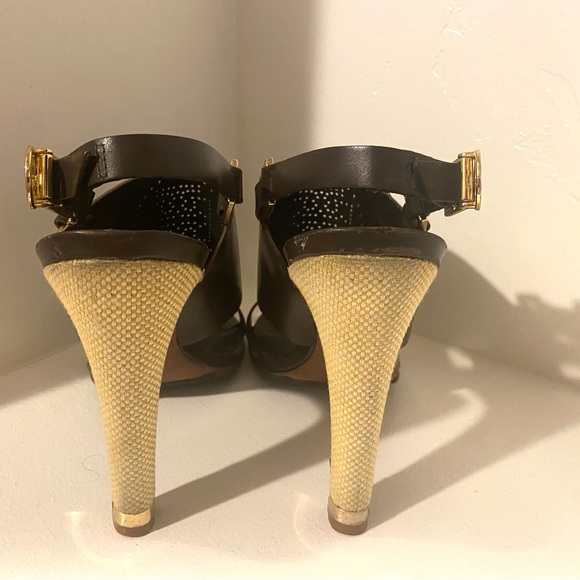 Tory Burch Open Toe Sandal Heels - Picture 6 of 9